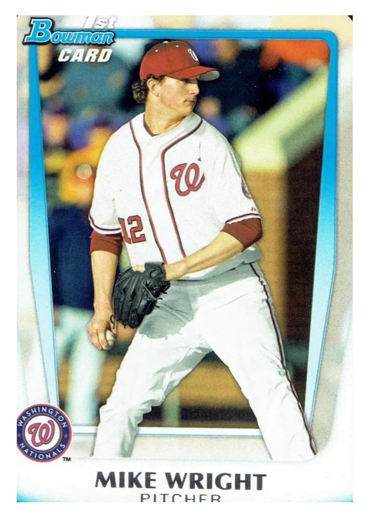 2011 Bowman Chrome Draft Picks & Prospects Mike Wright #BDPP11 card