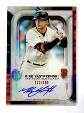 2022 Topps Tribute Autographs Mike Yastrzemski #TA-MY card