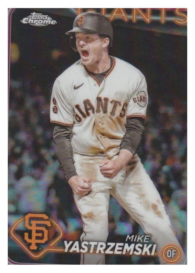 2024 Topps Chrome Base Set Mike Yastrzemski #87 card