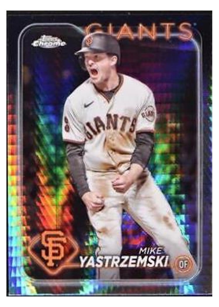 2024 Topps Chrome Base Set Mike Yastrzemski #87 card
