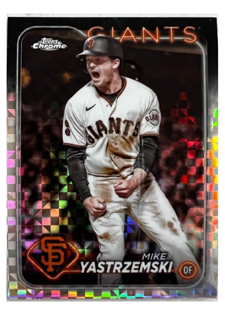 2024 Topps Chrome Base Set Mike Yastrzemski #87 card