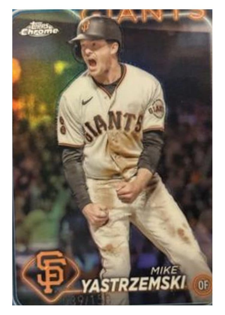 2024 Topps Chrome Base Set Mike Yastrzemski #87 card