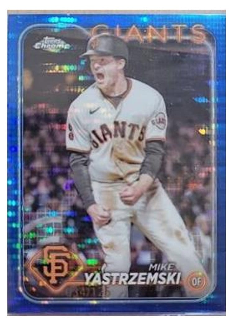 2024 Topps Chrome Base Set Mike Yastrzemski #87 card