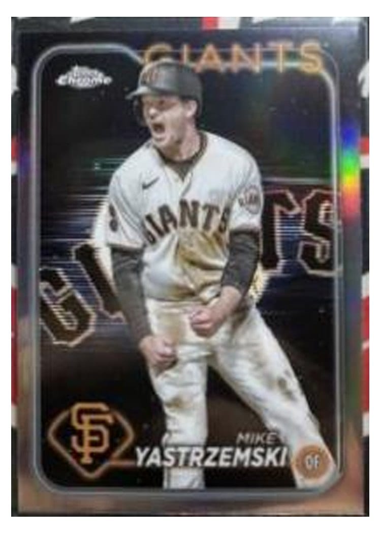 2024 Topps Chrome Base Set Mike Yastrzemski #87 card
