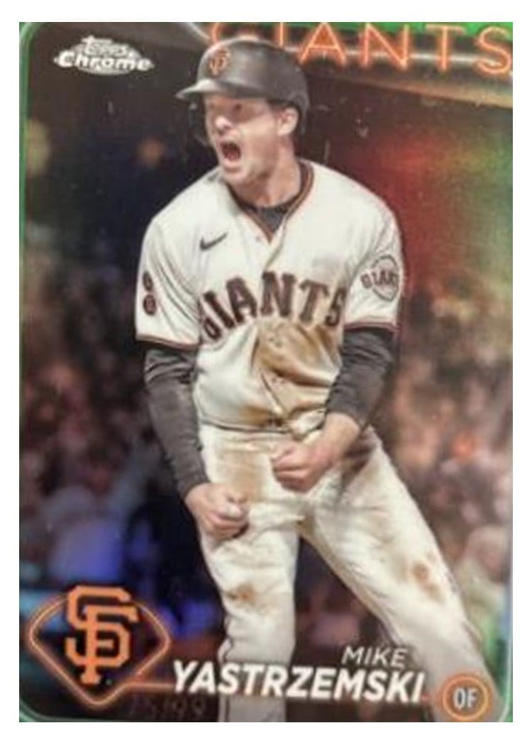 2024 Topps Chrome Base Set Mike Yastrzemski #87 card