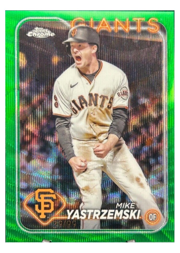 2024 Topps Chrome Base Set Mike Yastrzemski #87 card