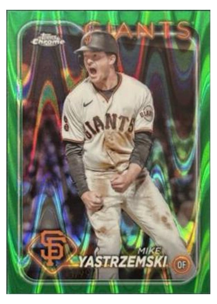 2024 Topps Chrome Base Set Mike Yastrzemski #87 card