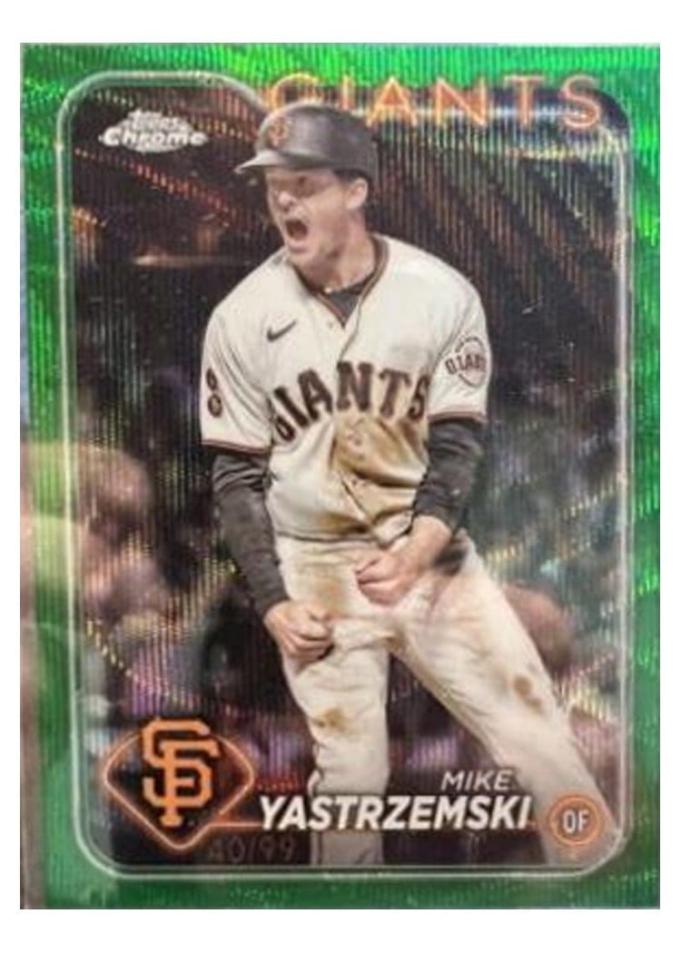 2024 Topps Chrome Base Set Mike Yastrzemski #87 card