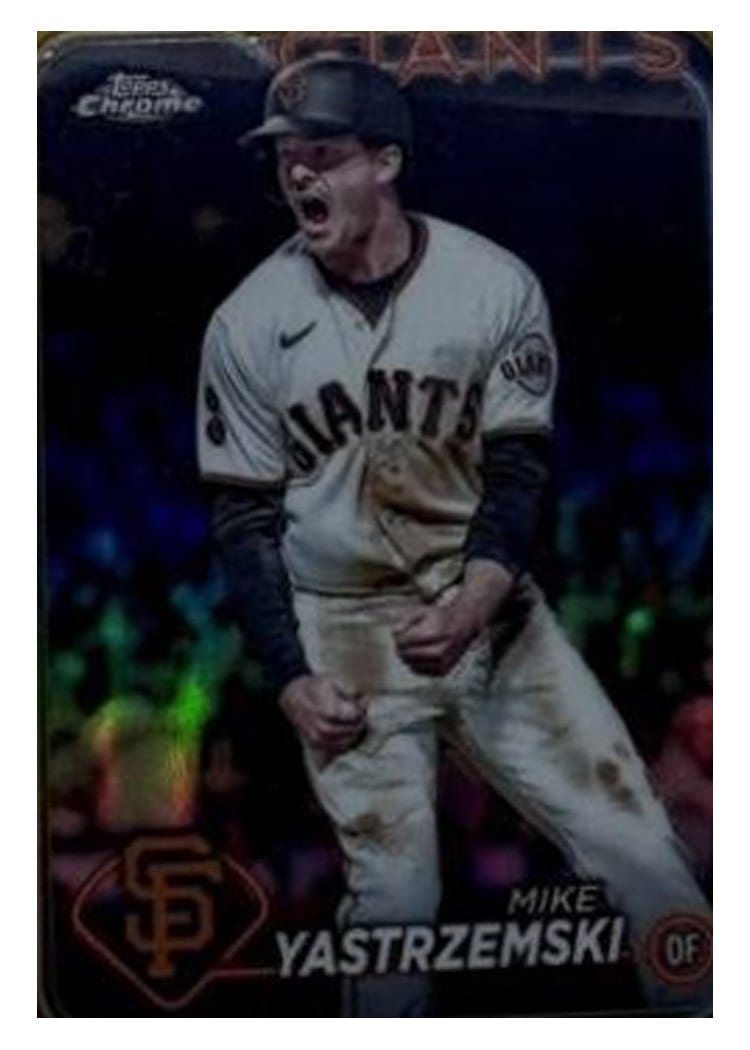 2024 Topps Chrome Base Set Mike Yastrzemski #87 card