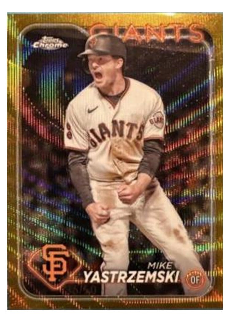 2024 Topps Chrome Base Set Mike Yastrzemski #87 card