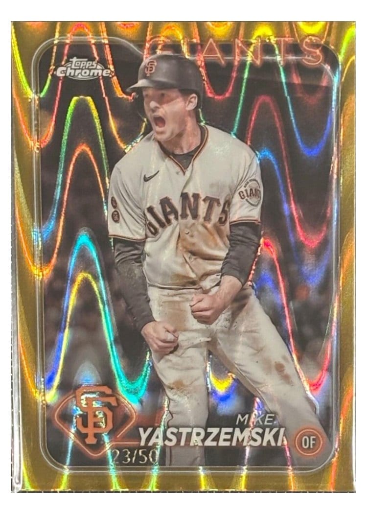 2024 Topps Chrome Base Set Mike Yastrzemski #87 card