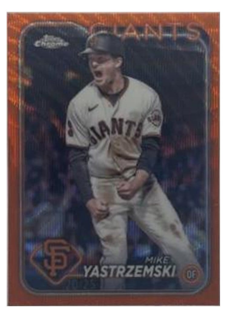 2024 Topps Chrome Base Set Mike Yastrzemski #87 card