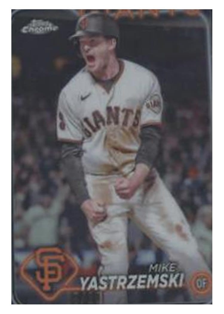 2024 Topps Chrome Base Set Mike Yastrzemski #87 card