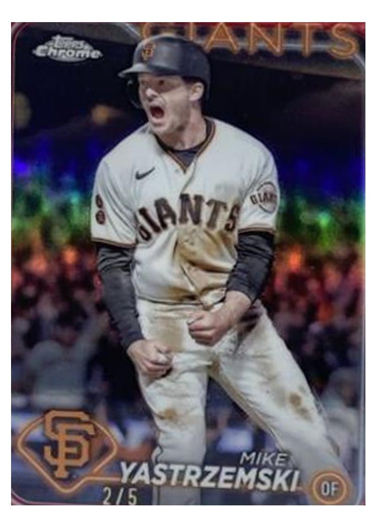 2024 Topps Chrome Base Set Mike Yastrzemski #87 card