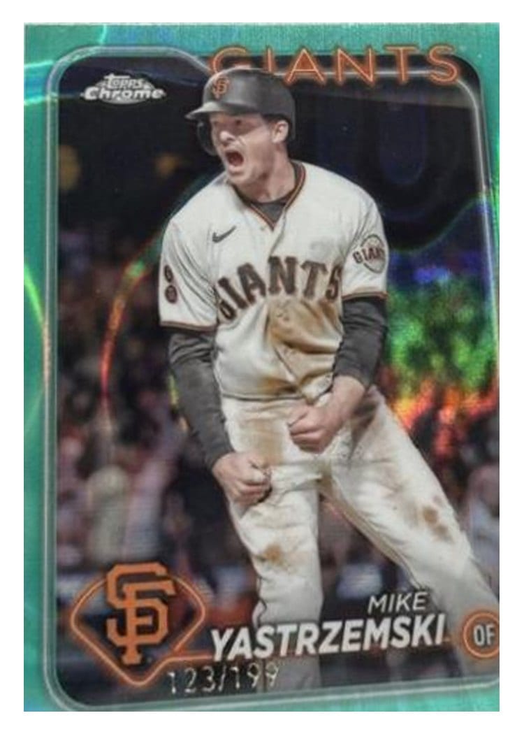 2024 Topps Chrome Base Set Mike Yastrzemski #87 card