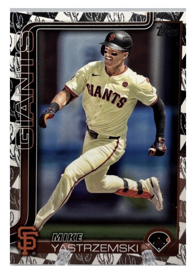 2025 Topps Base Set Mike Yastrzemski Spring Training #186 card