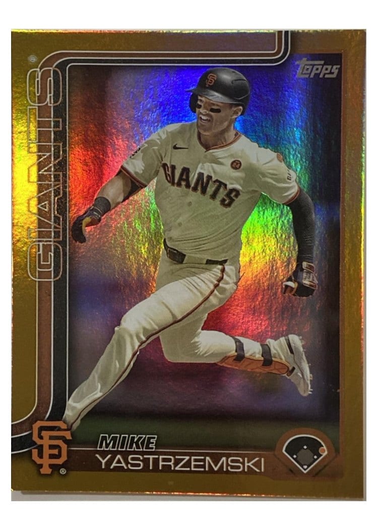 2025 Topps Base Set Mike Yastrzemski Gold Foil #186 card