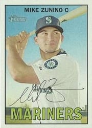 2016 Topps Heritage Base Set Mike Zunino #223b card