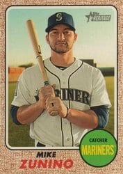 2017 Topps Heritage Base Set Mike Zunino #502 card