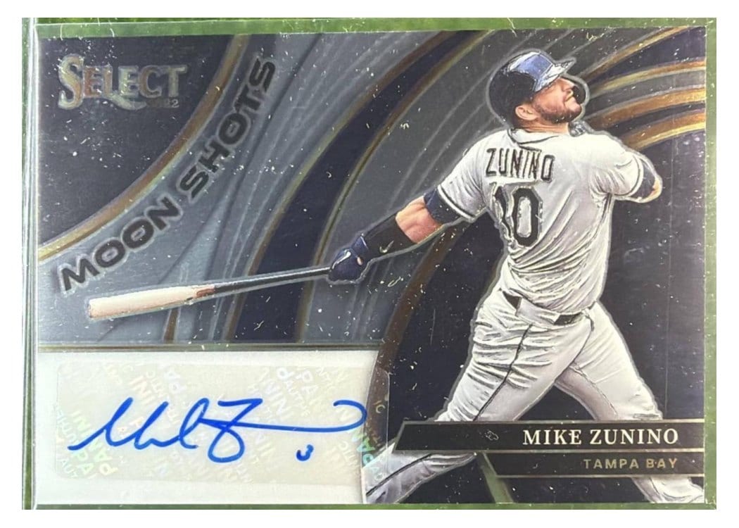 2022 Panini Select Moon Shot Signatures Mike Zunino #MSS-MZ card