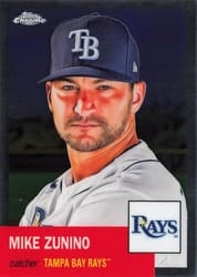 2022 Topps Chrome Platinum Anniversary Base Set Mike Zunino #334 card