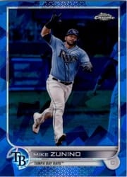 2022 Topps Chrome Sapphire Edition Base Set Mike Zunino #324 card