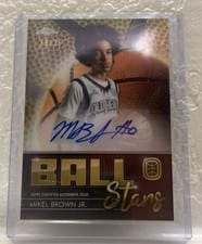 2023-24 Topps Chrome OTE Ball-Stars Autographs Mikel Brown Jr. #BSA-MBJ card