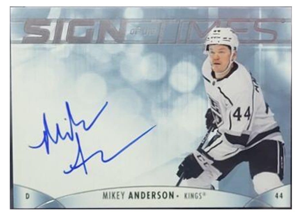 2023-24 SP Authentic Sign of the Times Auto Mikey Anderson #SOTT-MA card