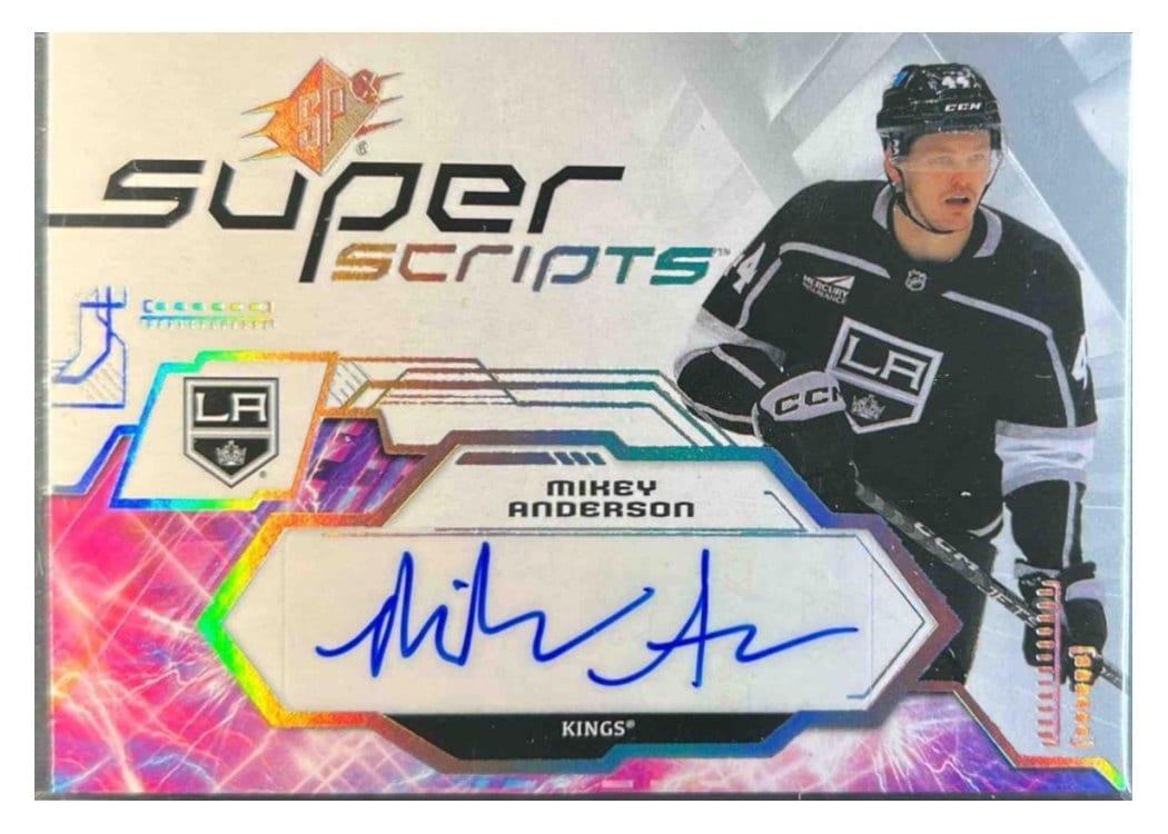 2023-24 SPx Superscripts Mikey Anderson #SS-AM card