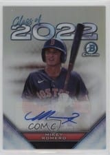 2022 Bowman Draft Class of 2022 Autographs Mikey Romero #C22A-MR card