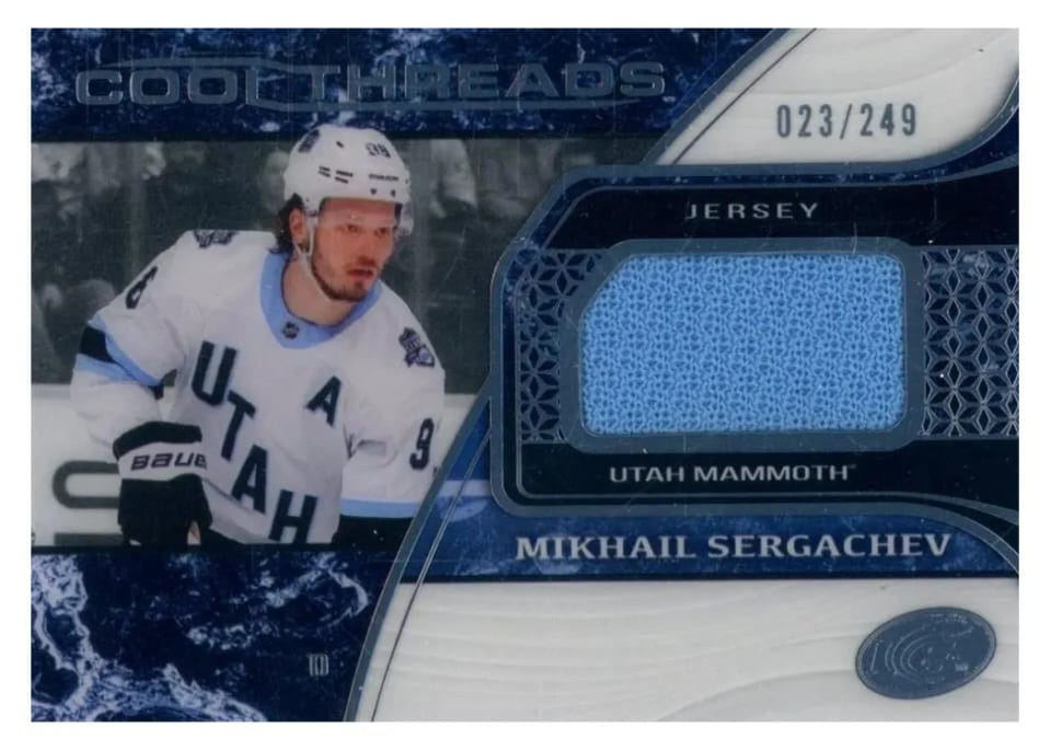 2025 Upper Deck Ice Cool Threads Mikhail Sergachev #CT-MS card