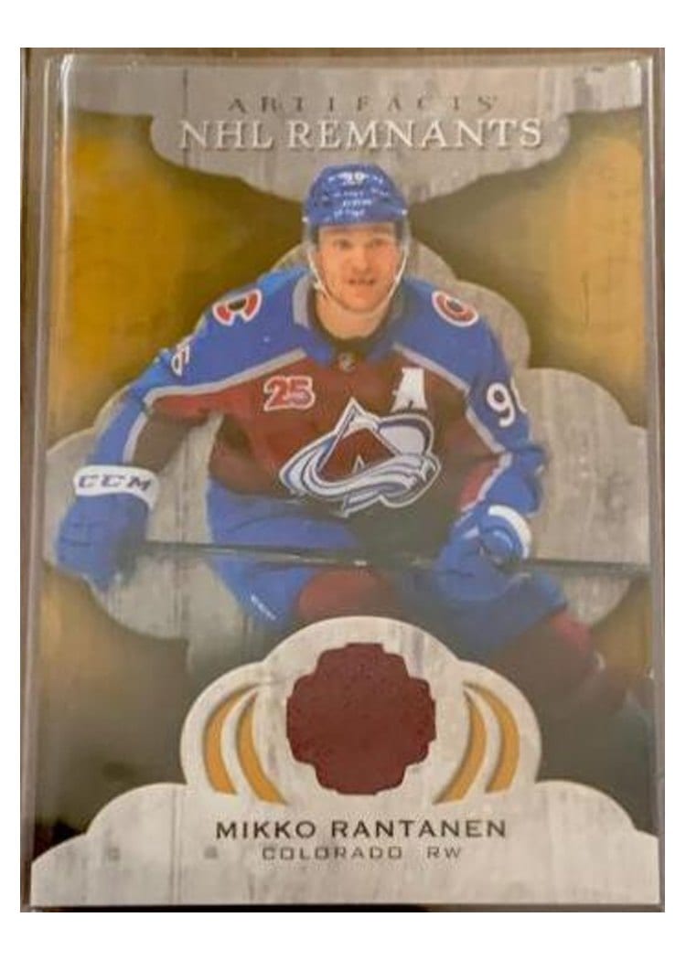2021-22 Upper Deck Artifacts NHL Remnants Mikko Rantanen #NR-MR card