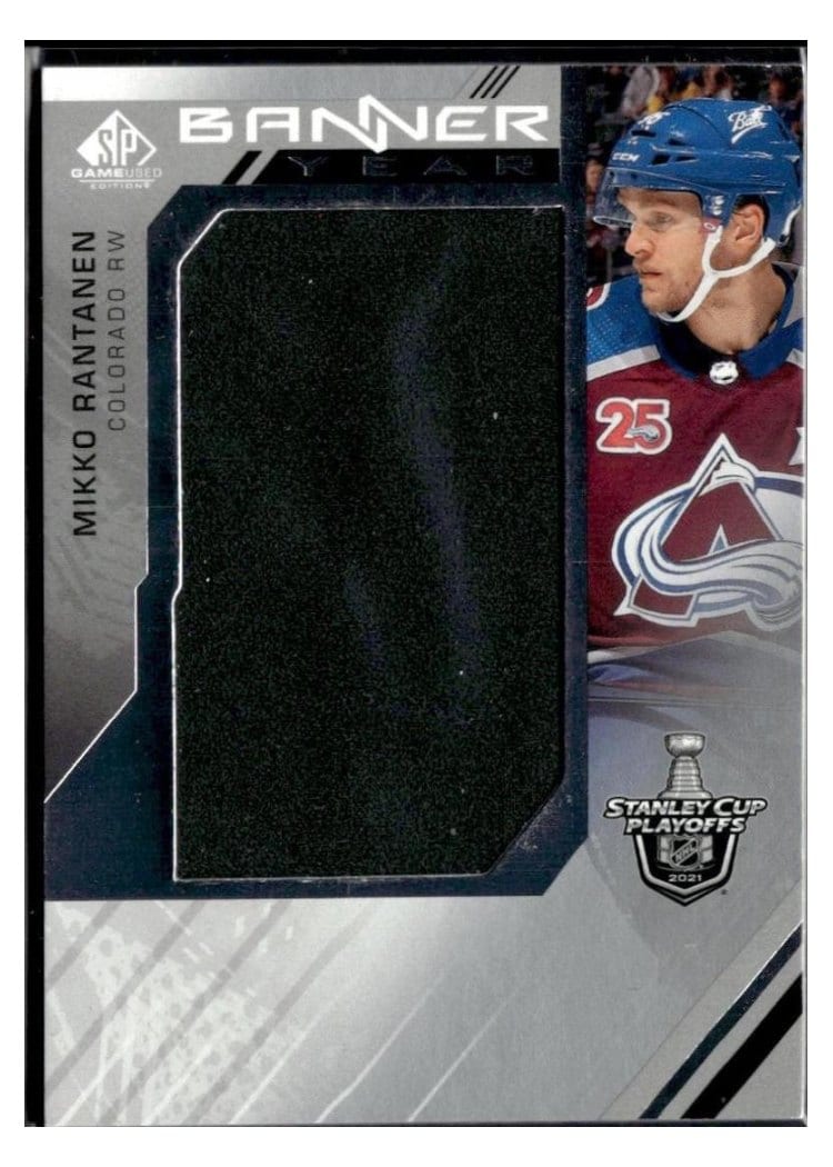 2022-23 SP Game Used 2022 NHL Stanley Cup Final Banner Year Relics Mikko Rantanen #BYSC-MR card