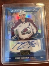 2024-25 O-Pee-Chee Platinum Blue Rainbow Autographs Mikko Rantanen #BA-RA card