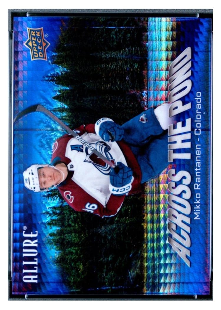2024-25 Upper Deck Allure Across the Pond Mikko Rantanen #ATP-3 card