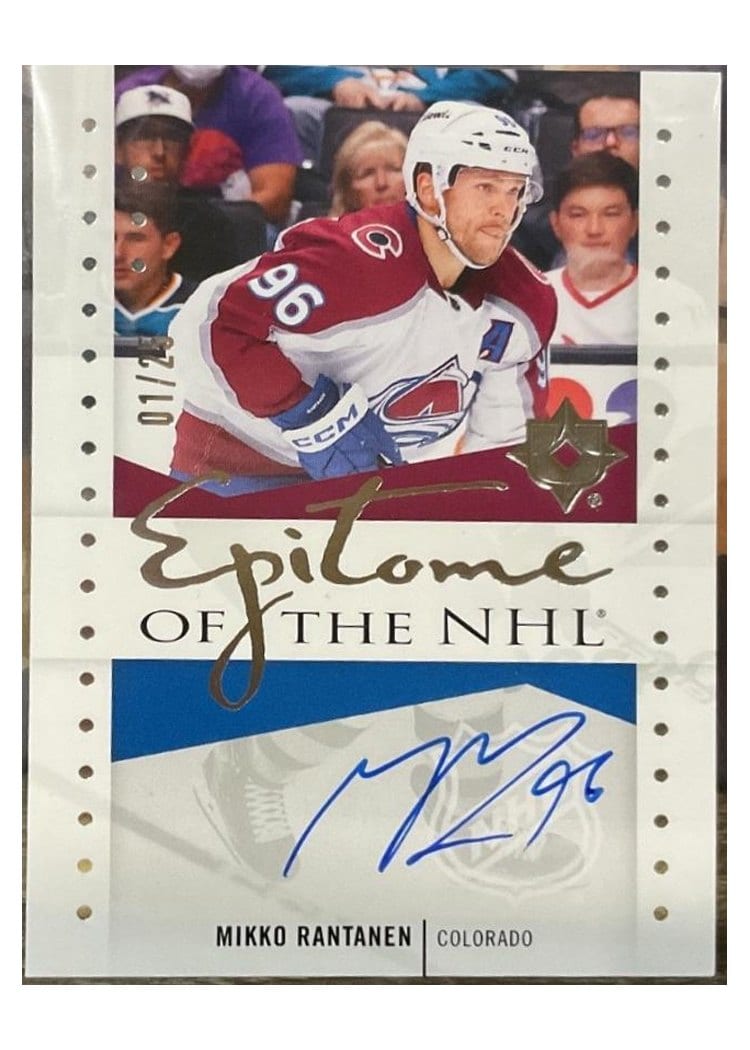 2024-25 Upper Deck Ultimate Collection Epitome of the NHL Mikko Rantanen #NHL-MR card