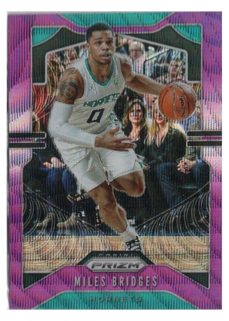 2019-20 Panini Prizm Base Set Miles Bridges #55 card