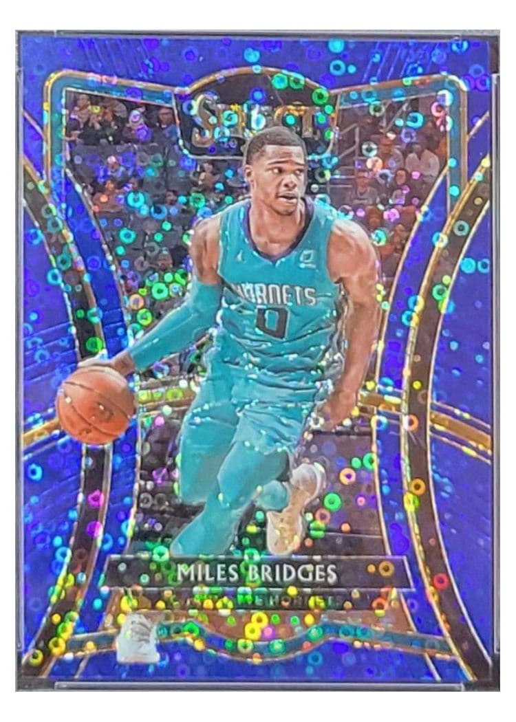 2019-20 Panini Select Base Set Miles Bridges Blue Disco Prizm #165 card