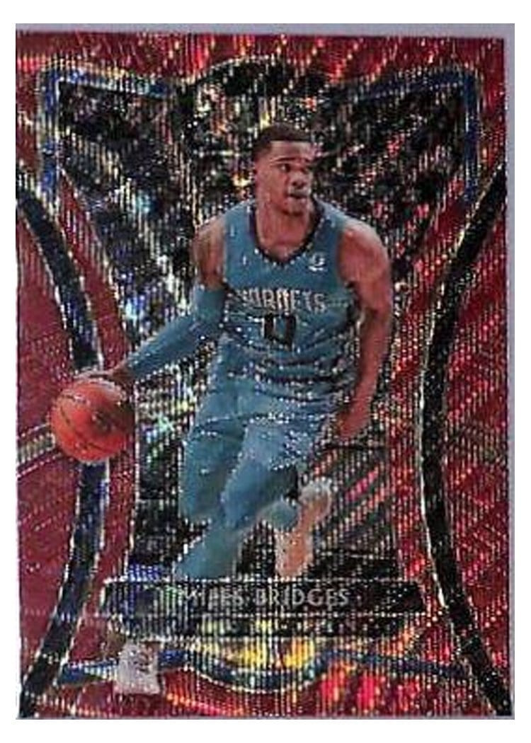 2019-20 Panini Select Base Set Miles Bridges Red Wave #165 card
