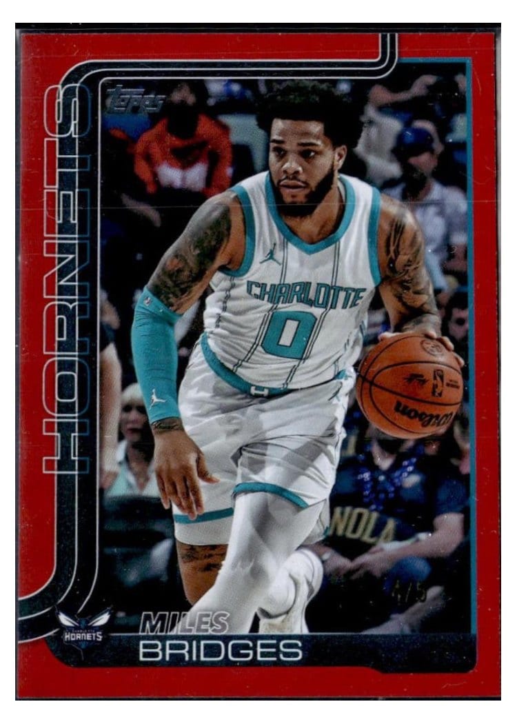 2025-26 Topps Base Set Miles Bridges Holo Red Foil #69 card