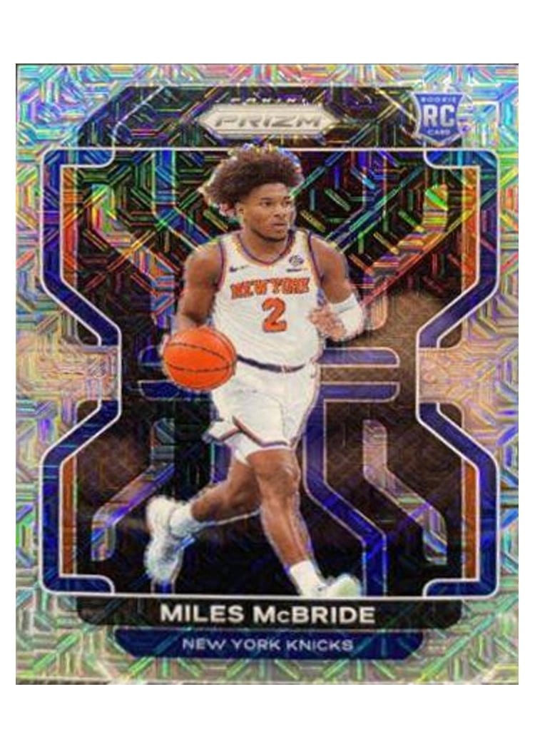 2021-22 Panini Prizm Base Set Miles McBride Mojo Prizm #283 card