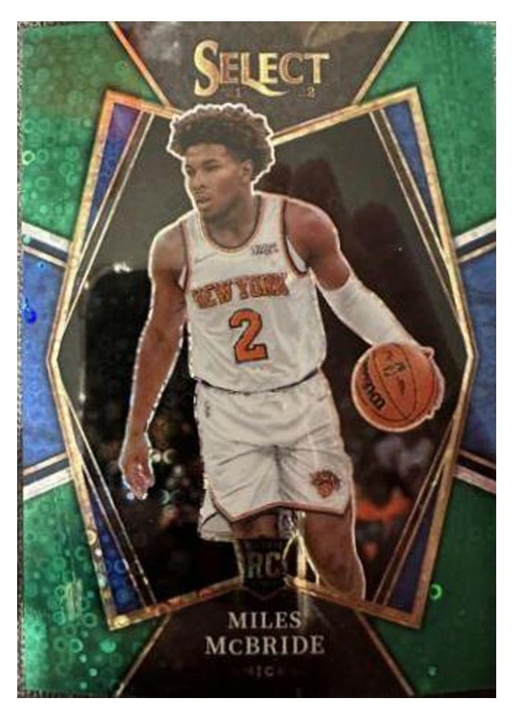 2021-22 Panini Select Base Set Miles McBride Green Disco Prizm #157 card