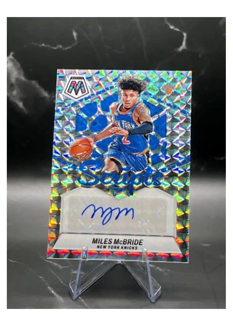 2023 Panini Mosaic Scripts Miles McBride #MS-MCB card