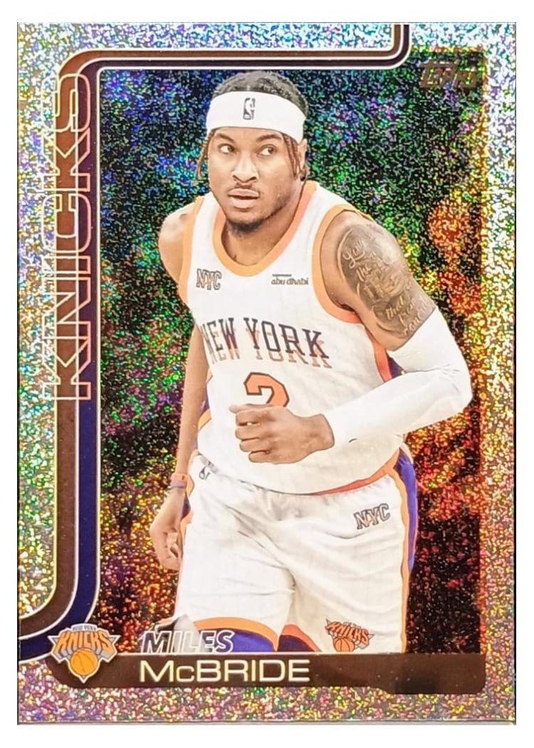 2025-26 Topps Base Set Miles McBride Sandglitter #17 card