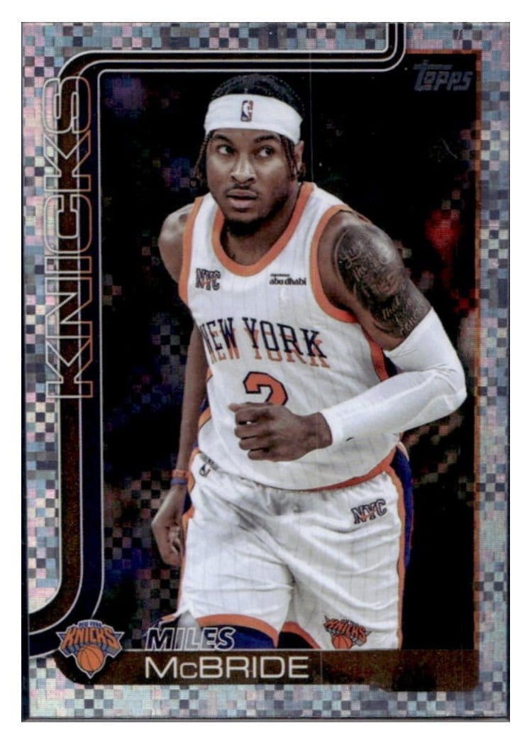 2025-26 Topps Base Set Miles McBride #17 card