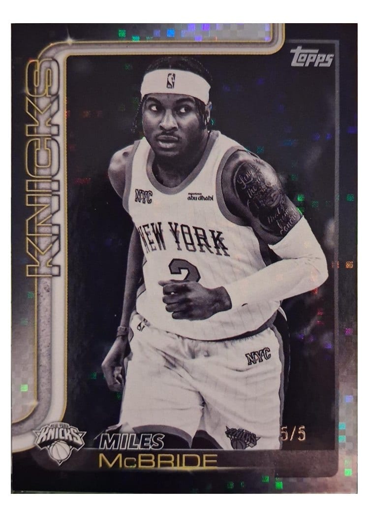 2025-26 Topps Base Set Miles McBride #17 card