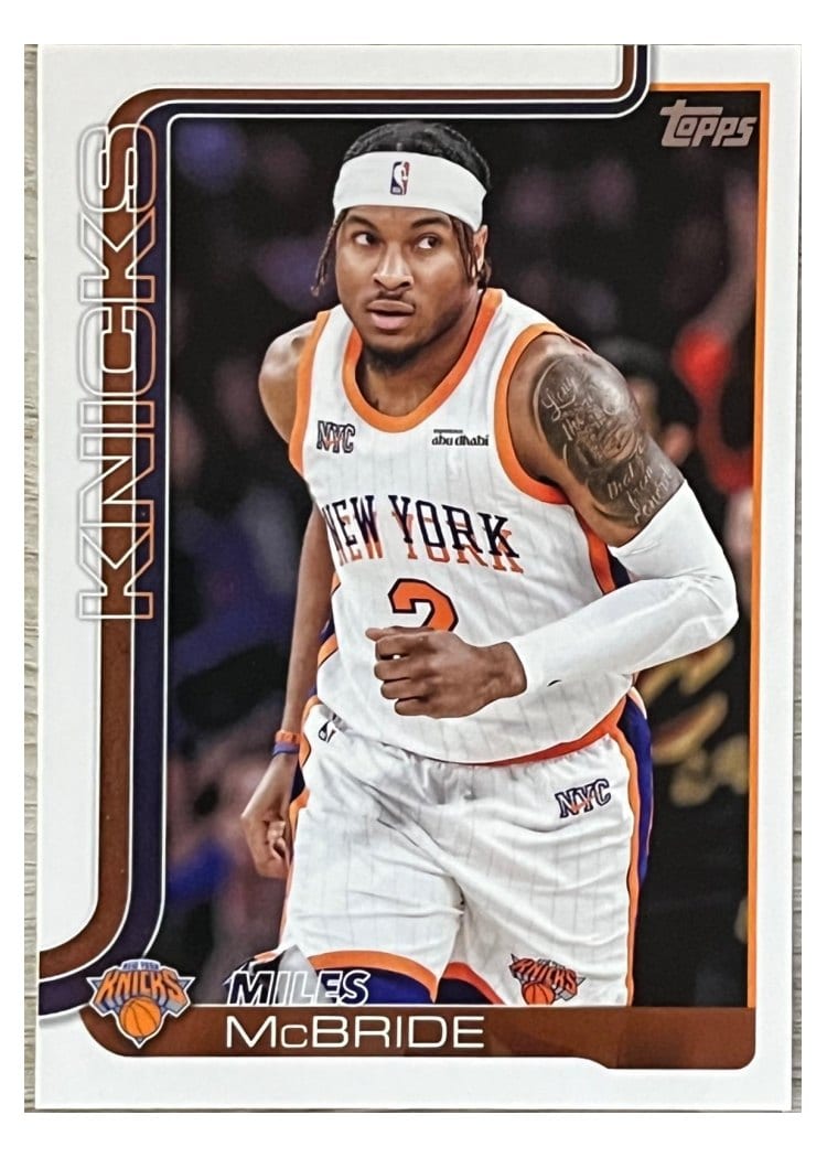 2025-26 Topps Base Set Miles McBride #17 card