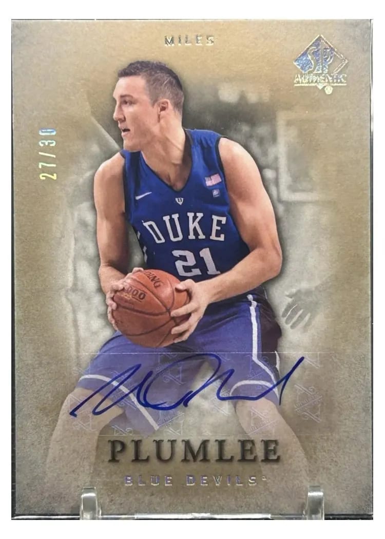 2012 SP Authentic Miles Plumlee #29 card