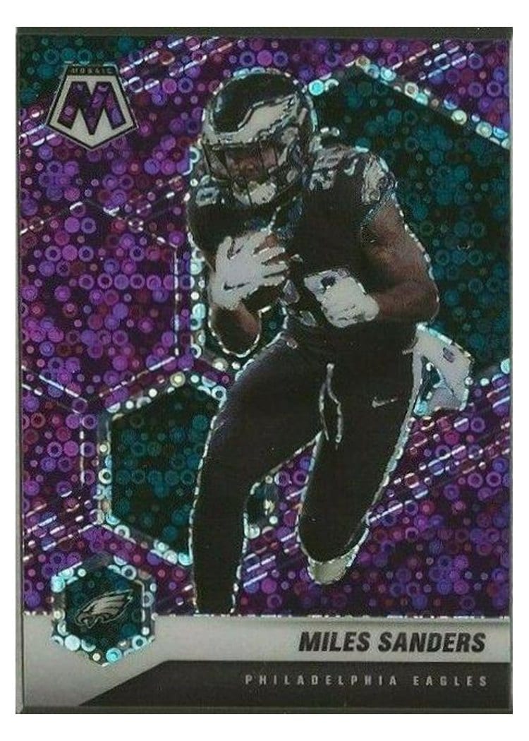 2021 Panini Mosaic Base Set Miles Sanders #163 card