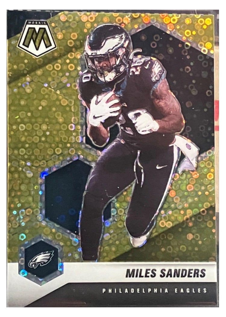 2021 Panini Mosaic Base Set Miles Sanders #163 card